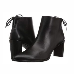 STUART WEITZMAN Lofty Ankle Heel Boot with Tie Detail
